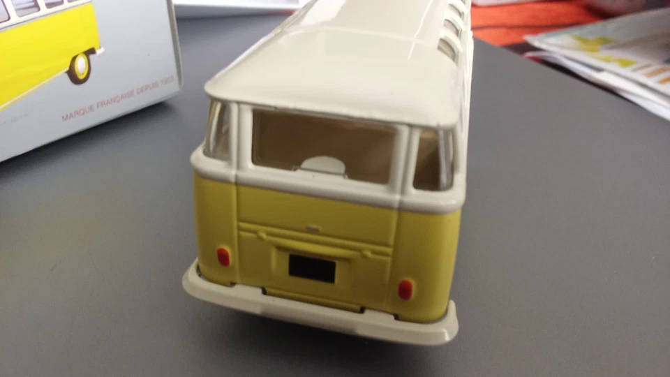 MINIALUXE : VOLKSWAGEN COMBI BUS SAMBA Jaune - 1/43 COLLECTOR. - Photo 4/4