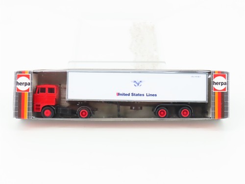 Remolque tractor Herpa 827220 United States Lines escala HO | Zustand: Used
