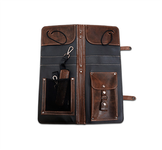 Ahead Bags - ALSCBR - Brown Handmade Leather Stick Case w/Drum Key Holder