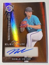 NOBLE MEYER marlins 2024 Leaf Electrum Inked Impressions AUTO 40/49 (H3)