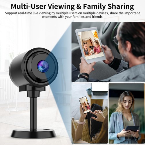 Tiny Camera for Home Security 1Pcs, 2.4GHz WiFi Portable Battery Operated Cam... - Picture 8 of 9