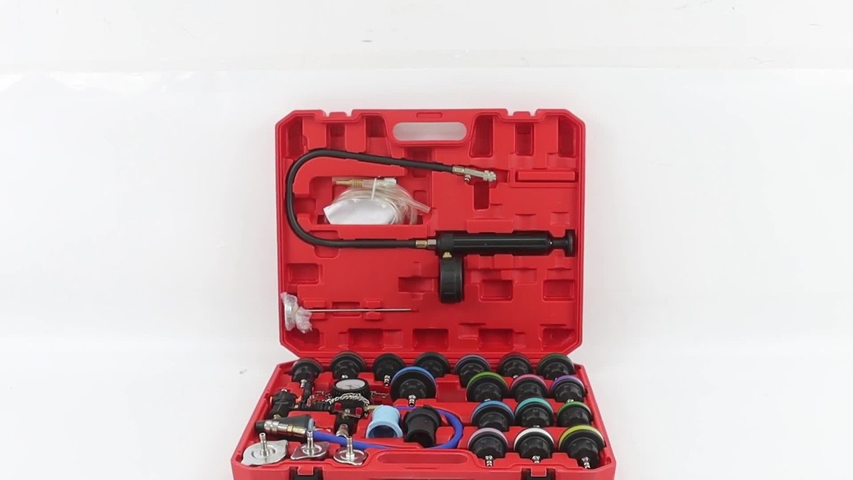 28PCS Radiator Koelvloeistof Druktester Vacuüm Refill Tool