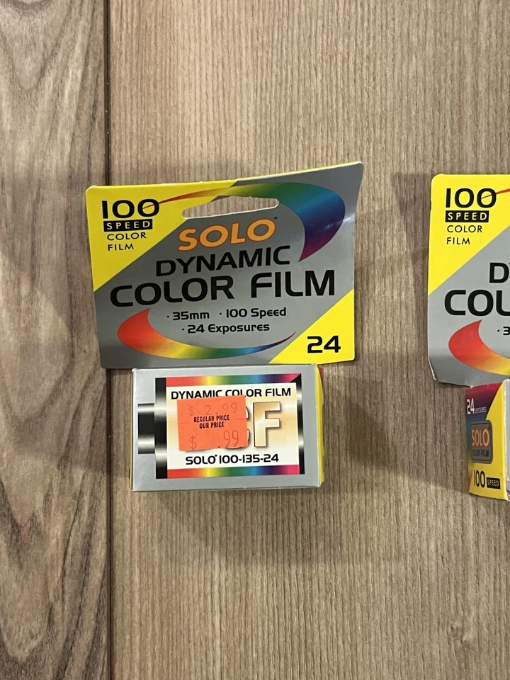 Lot Of 2 Solo Dynamic Color Film 35mm 24 Exposures 100 Speed Expired 01/2006 NEW - Image 2 of 4