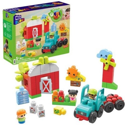 MEGA BLOKS Green Town Grow Protect Farm, 51 Piece Toddler