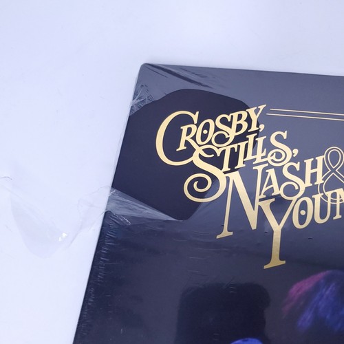 Crosby Stills Nash & Young Live At Fillmore 2LP Clear Vinyl Record *Shrink Tear - Picture 2 of 7