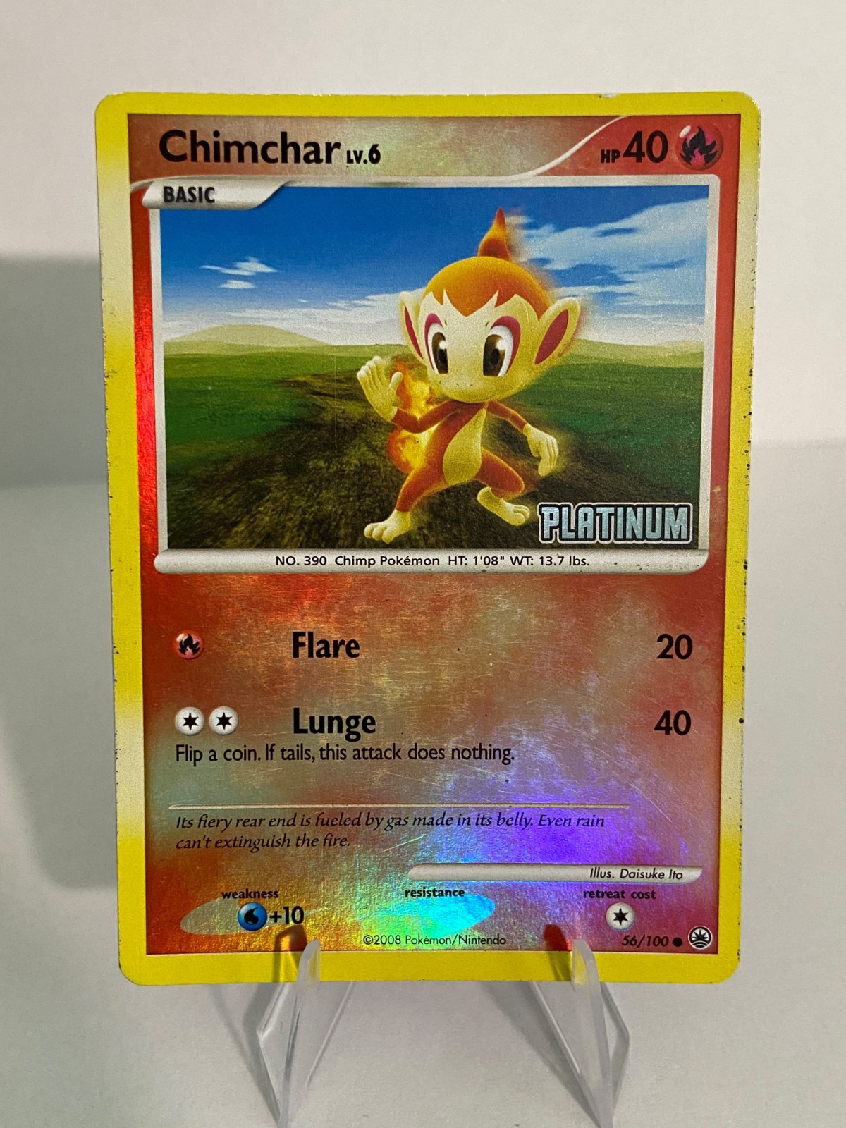Chimchar - [Platinum] 056/100 Burger King Promos Reverse Holo