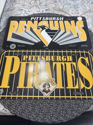 Pittsburgh Pirates / Penguins Vintage Plastic License Plate