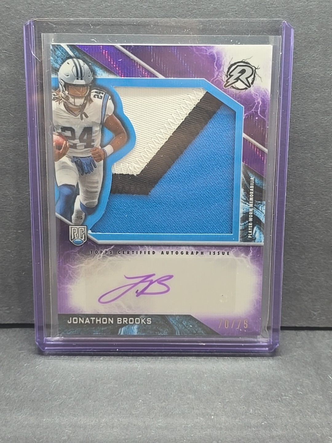 Jonathon Brooks Topps Resurgence Rookie Patch Autographs #RPAJB Base