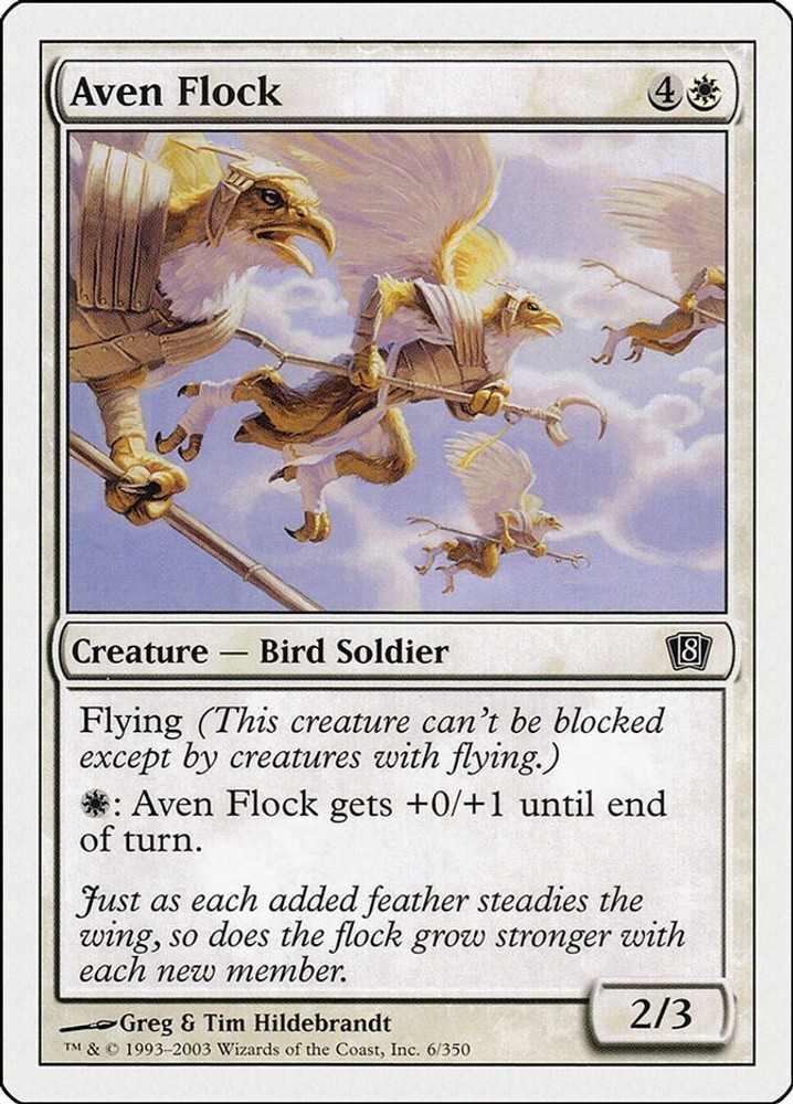 Aven Flock Normal [8ED - 6] NM Magic8th Edition