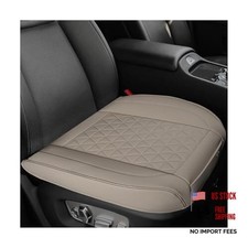 Luxury Faux Leather Car Seat Cover, Anti-Slip Seat Cushion Pad Full Wrap Gray