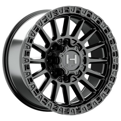 20x9 Hostile H137 Battle Asphalt (Satin Black) Wheels 8x180 (1mm) Set of 4