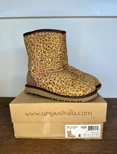 Ugg Classic Kids Short Boot Leopard Size 4