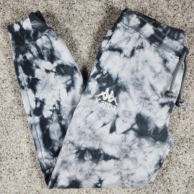 Kappa Sweatpants Mens Small Tie Dye Joggers Embroidered Logo Excellent