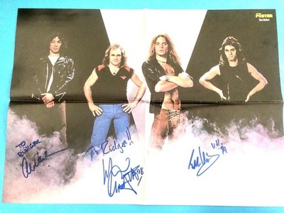 Van Halen Eddie Alex Michael original signed signierte Autogramme