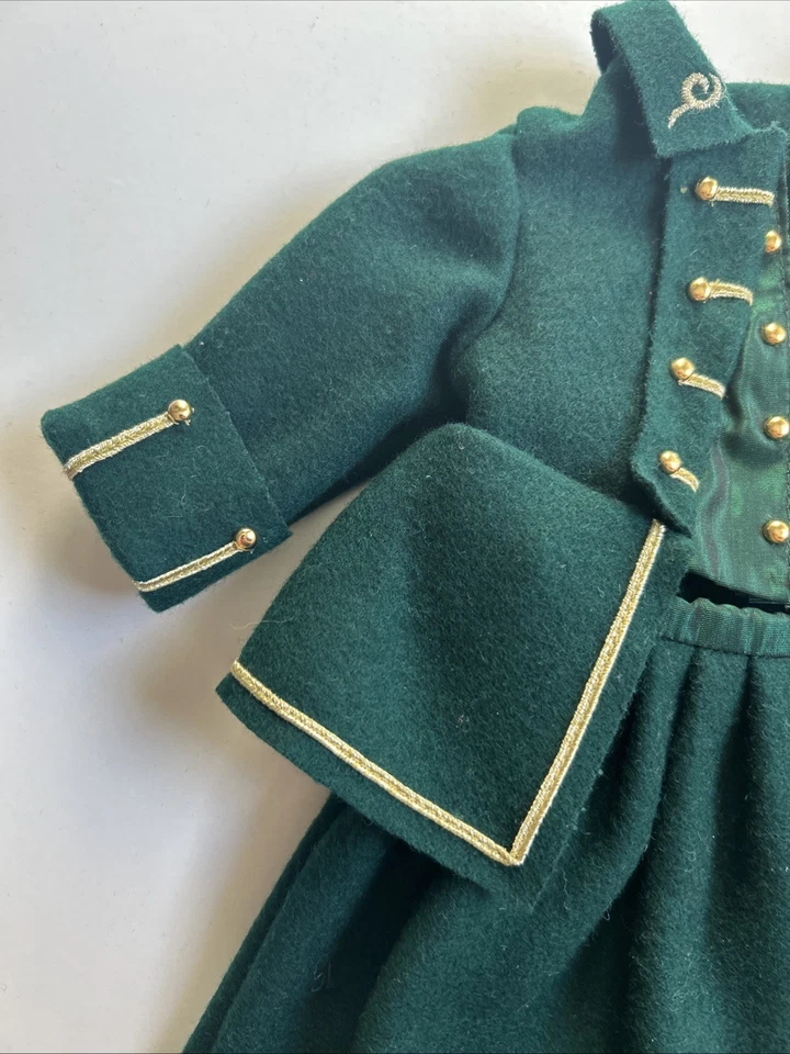 American Girl Pleasant Company década de 1990 - Hábito de equitación verde de Felicity Merriman Foto 3 de 4