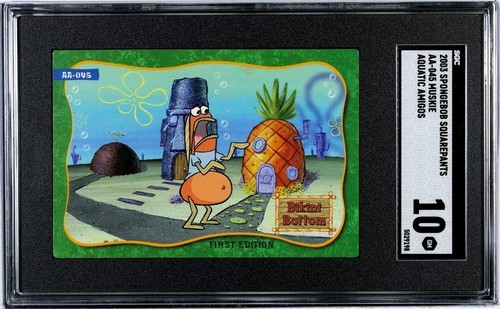 POP 1 2003 SPONGEBOB SQUAREPANTS AQUATIC AMIGOS SGC 10 MUSKIE