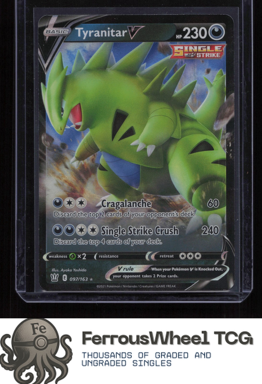 Tyranitar V 097/163 - SWSH05: Battle Styles - (NM)