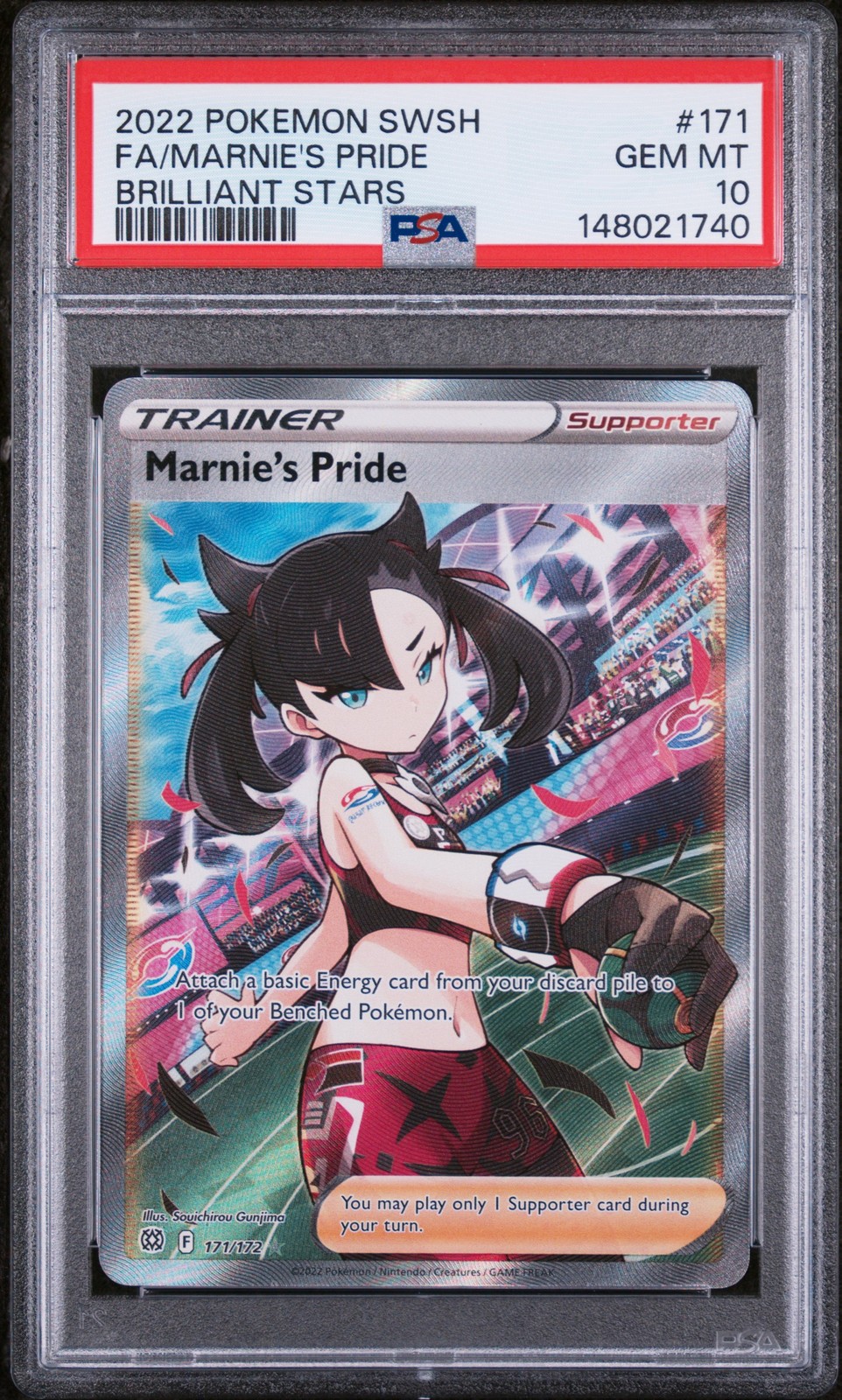 PSA 10 Marnie's Pride 171 Brilliant Stars Pokemon