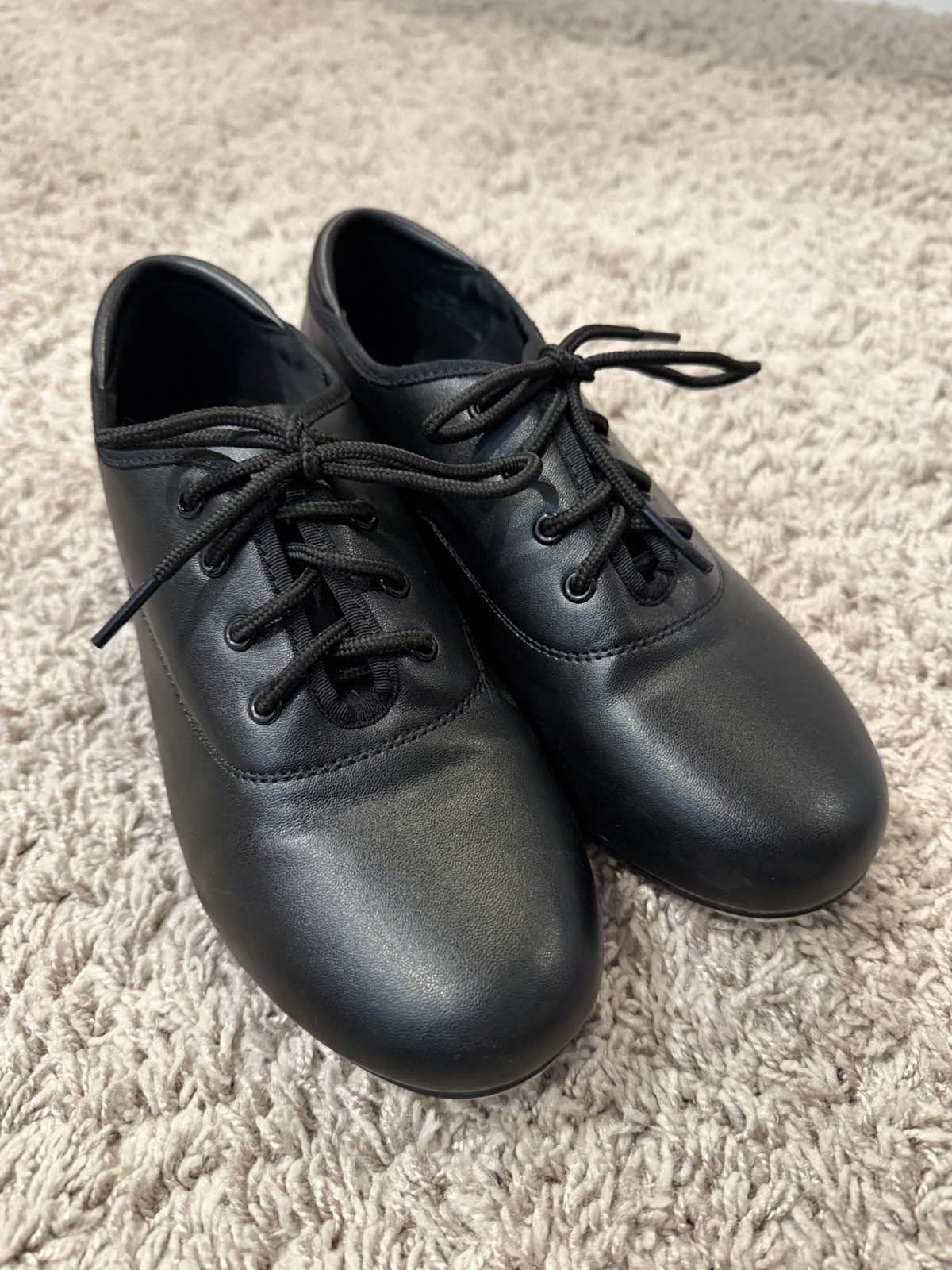 For Girls/boys Lace Up Leather Dance Shoes For Big Kid Size 