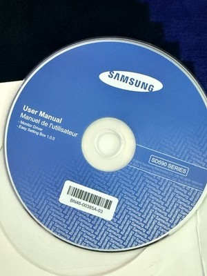 Samsung SD300 Series User Manual Monitor Driver Disc Preowned.  Disc only.