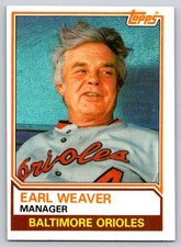 1983 Topps - Earl Weaver #426