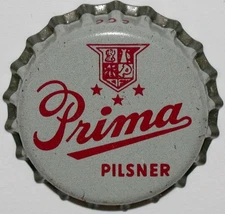 Vintage bottle cap PRIMA PILSNER beer cork lined unused new old stock n-mint