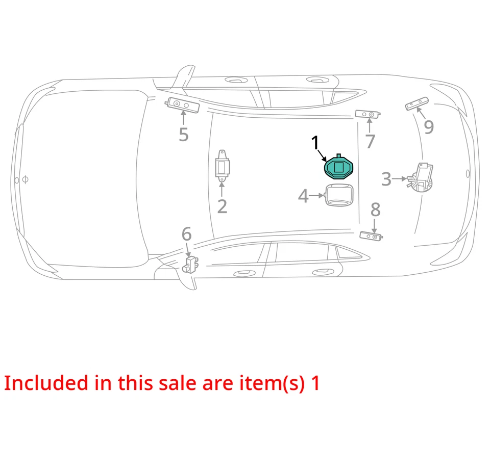 2017-2023 MERCEDES CLS53 RADIO ROOF ANTENNA W/O PANORAMIC SUNROOF BLACK (040) - Image 3 of 4