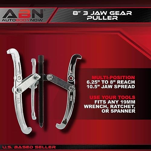 8in 3-Jaw Gear Puller – Removal Tool for Slide Gears, Pulley, and Flywheel - Picture 2 of 7