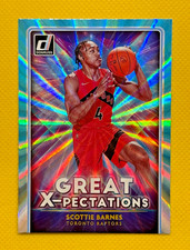 Scottie Barnes [Holo Teal Laser] #22 [RC] 2021 Panini Donruss Great X-Pectations