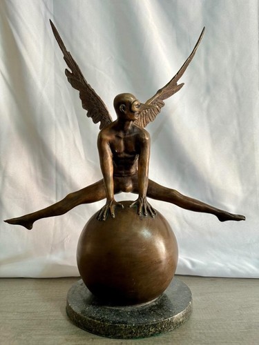 JORGE MARIN " EQUILIBRIUM VI " BRONZE SCULPTURE SIGNED