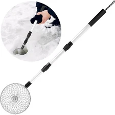 Adjustable Metal Ice Fishing Scoop Skimmer Ladle with Long Handle for Scooping