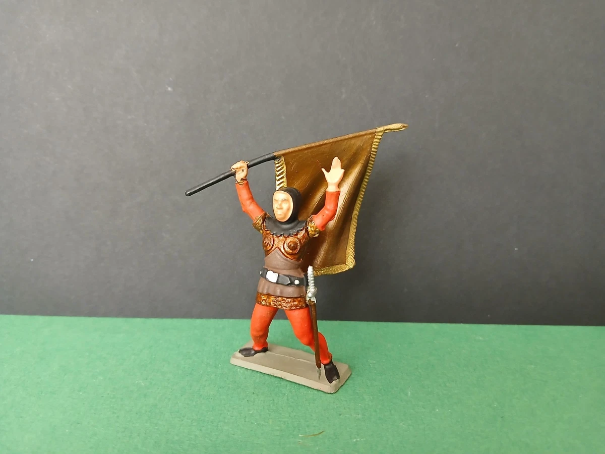 Soldat Starlux Moyen Âge - Richard Coeur De Lion - 1/32 (60mm) - Plastique Peint