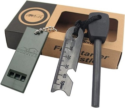 Feuerstahl Feuerstarter 7in1 XXL Magnesium Set für Outdoor Zündungen Ausrüstung