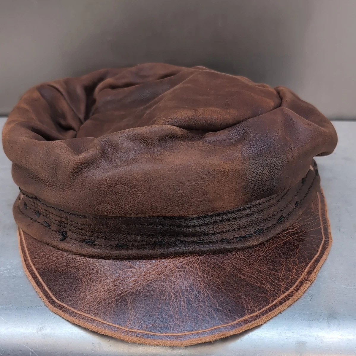 Leather Newsboy Caps for Men for sale | eBay