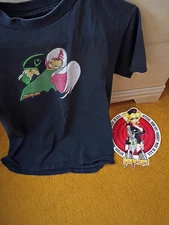 Medium Men's Authentic Hook Ups Gachaman Shirt With Giant Nurse Sticker 2000s