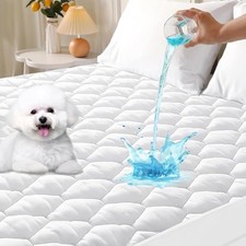 Mattress Protector, 100 Waterproof Quilted Mattress Cover Size Queen 1 Pack