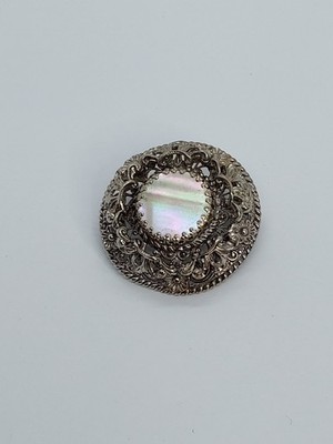 Vintage Brosche mit Perlmutt