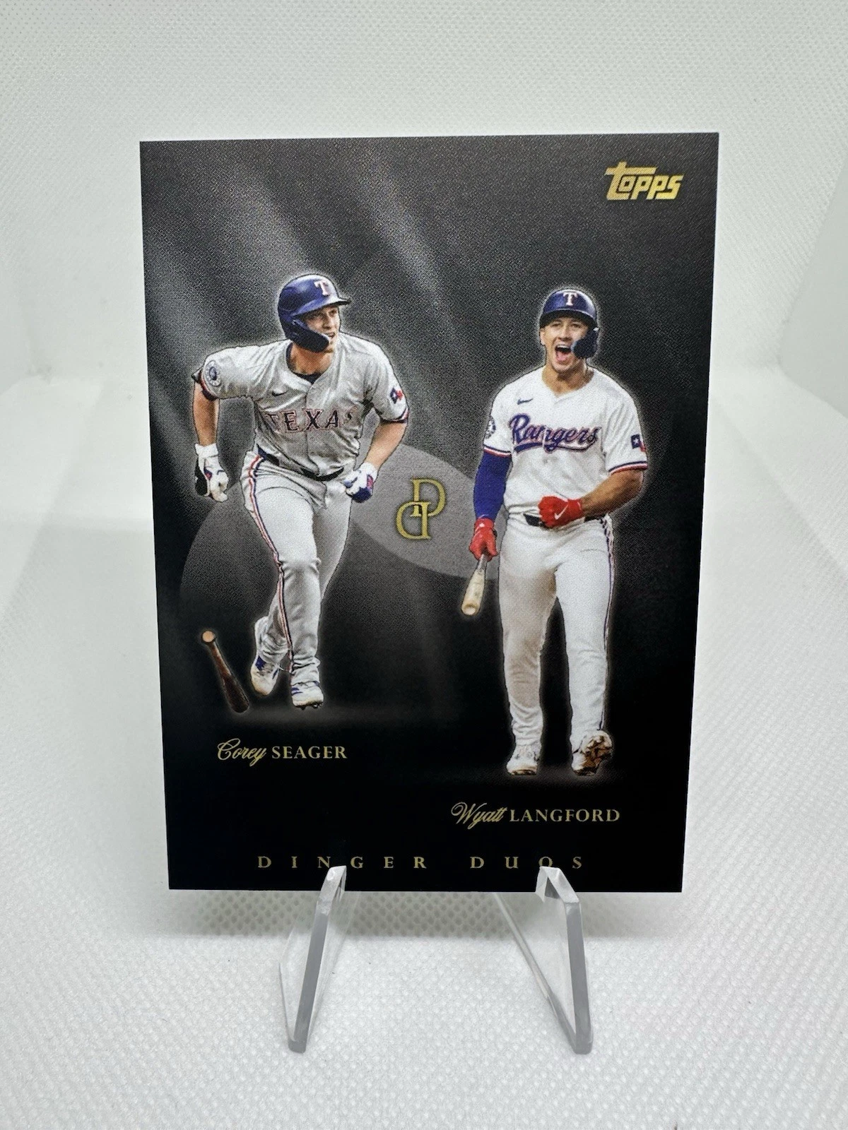 2025 Topps Dynamic Duals Dinger Duos Corey Seager / Wyatt Langford #DD-09 NM