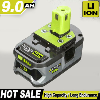 18V 9,0Ah Akku für RYOBI One+ Plus Lithium RB18L50 P108 P109 Batterie