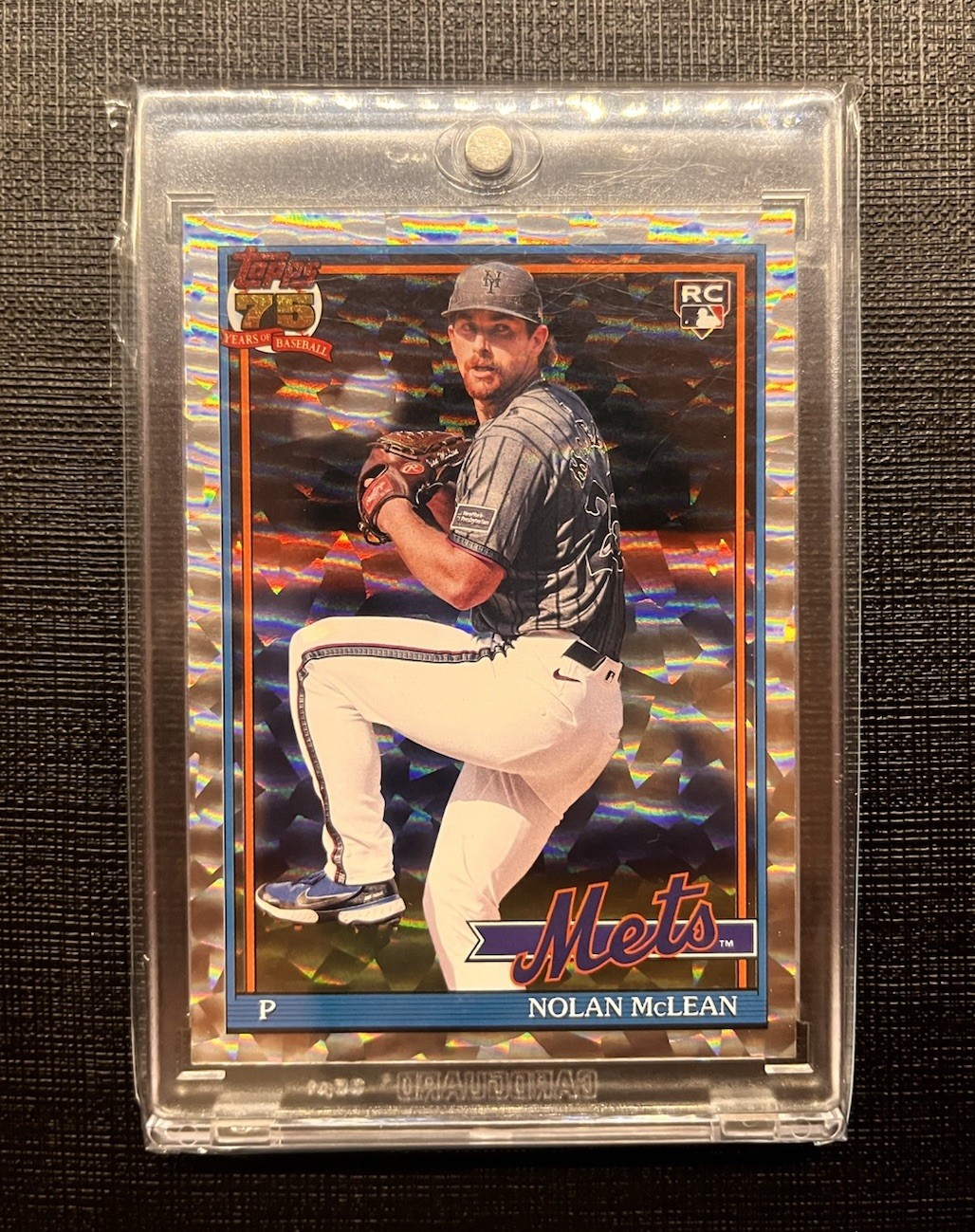 2026 Topps Series 1 Nolan McLEAN RC 75th Anniversary 1991 Crackle Foil