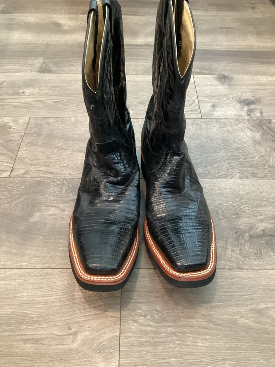 Bottes de cowboy noires Dan Post - 10D pour hommes - France