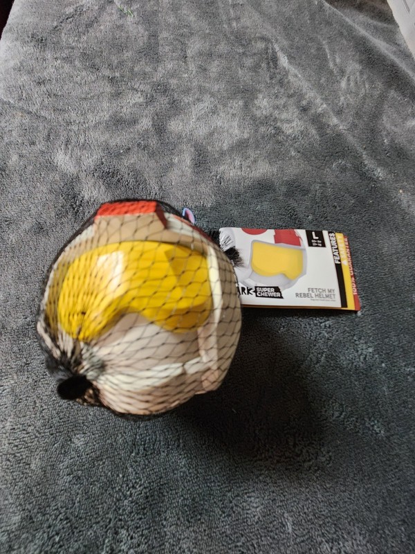 Bark Box Super Chewer Star Wars Fetch My Rebel Helmet Dog Toy Ferch Ball Size...