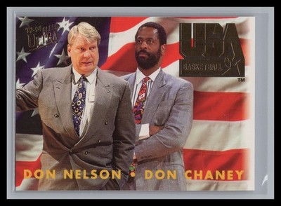 1993-94 Fleer Ultra #372 Don Nelson / Don Chaney USA Basketball Hawks Warriors