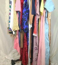 27pc Vintage Clothes Lot 50s Dress 60s Formals 70s Shirts St John Knits Sweater