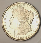 1882 S MORGAN DOLLAR! CREAM PUFF CAMEO DMPL/PL HUGE MIRRORS! MS++++++