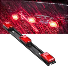 Trailer Tail Light Bar With 9 Led Red Marker Light Strip Waterproof Stainless