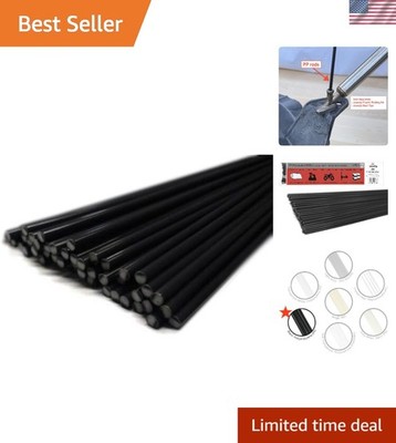 40-Pack Polypropylene Plastic Welding Rods - 1/8 Inch x 13 Inch for Car Repairs