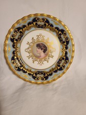 Doulton Burslem Porcelain Portrait Plate Artist  signed F. N. Sutton 