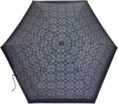 Coach] UV Protection Signature Mini Umbrella C4322 SV/GP