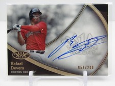 RAFAEL DEVERS 2020 TOPPS TIER ONE TALENT AUTOGRAPH AUTO #59/200- RED SOX!!